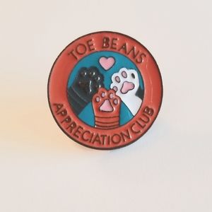 "Toe Beans Appreciation Club" Enamel Pin